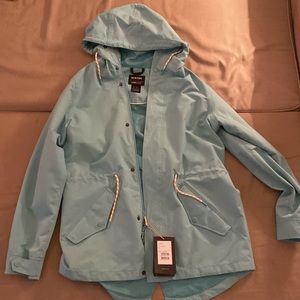 Buoy blue Burton rain jacket size Large